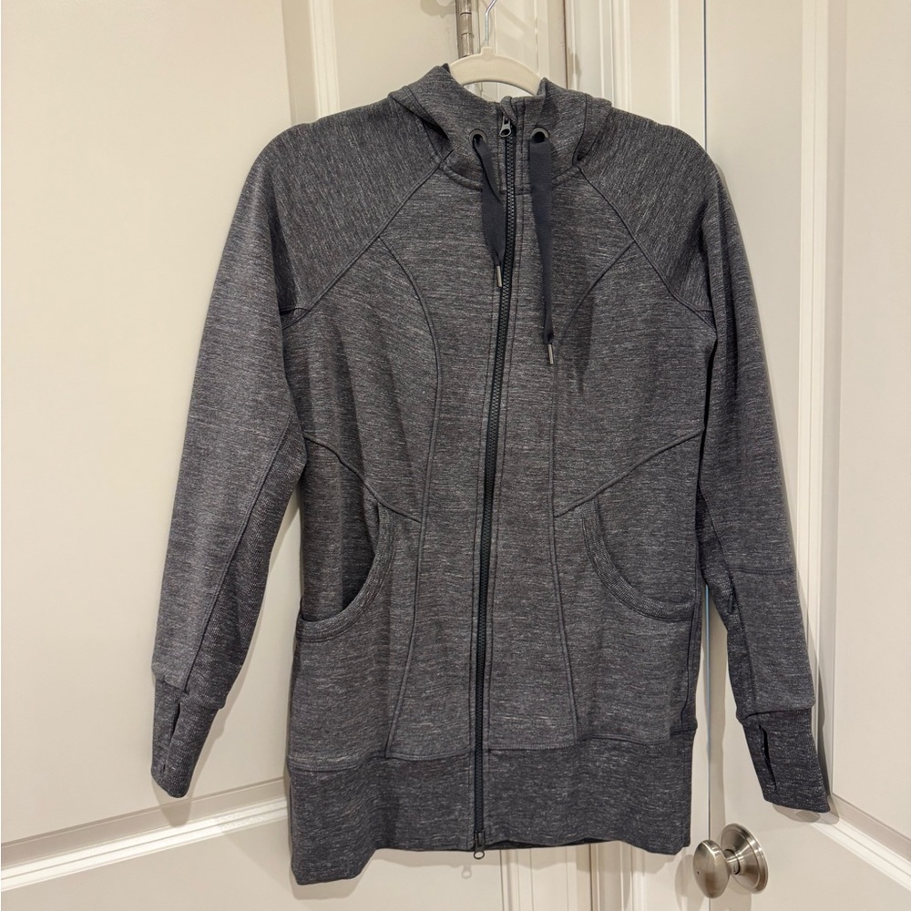 Women’s Athleta Gray Hooded Jacket Size Medium